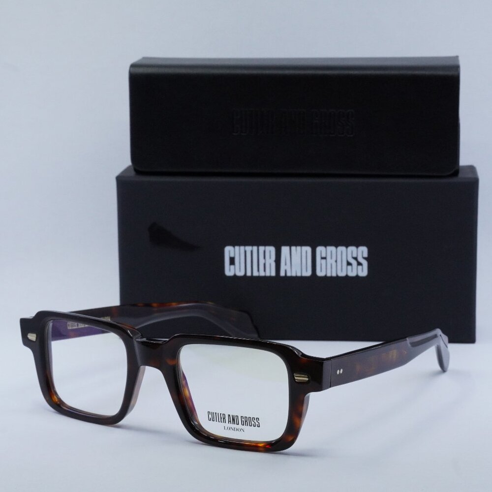 Brand New Cutler And Gross 1393 Dark Turtle Eyeglasses Frames CGOP-1393-50-02